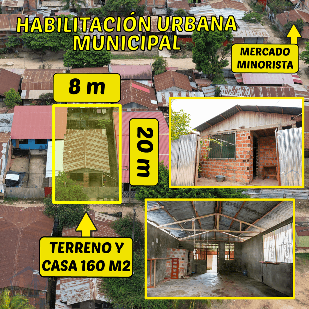 Venta de Terreno con casa 160m2 -Cerca al Mercado 6 Pucallpa — foto 7