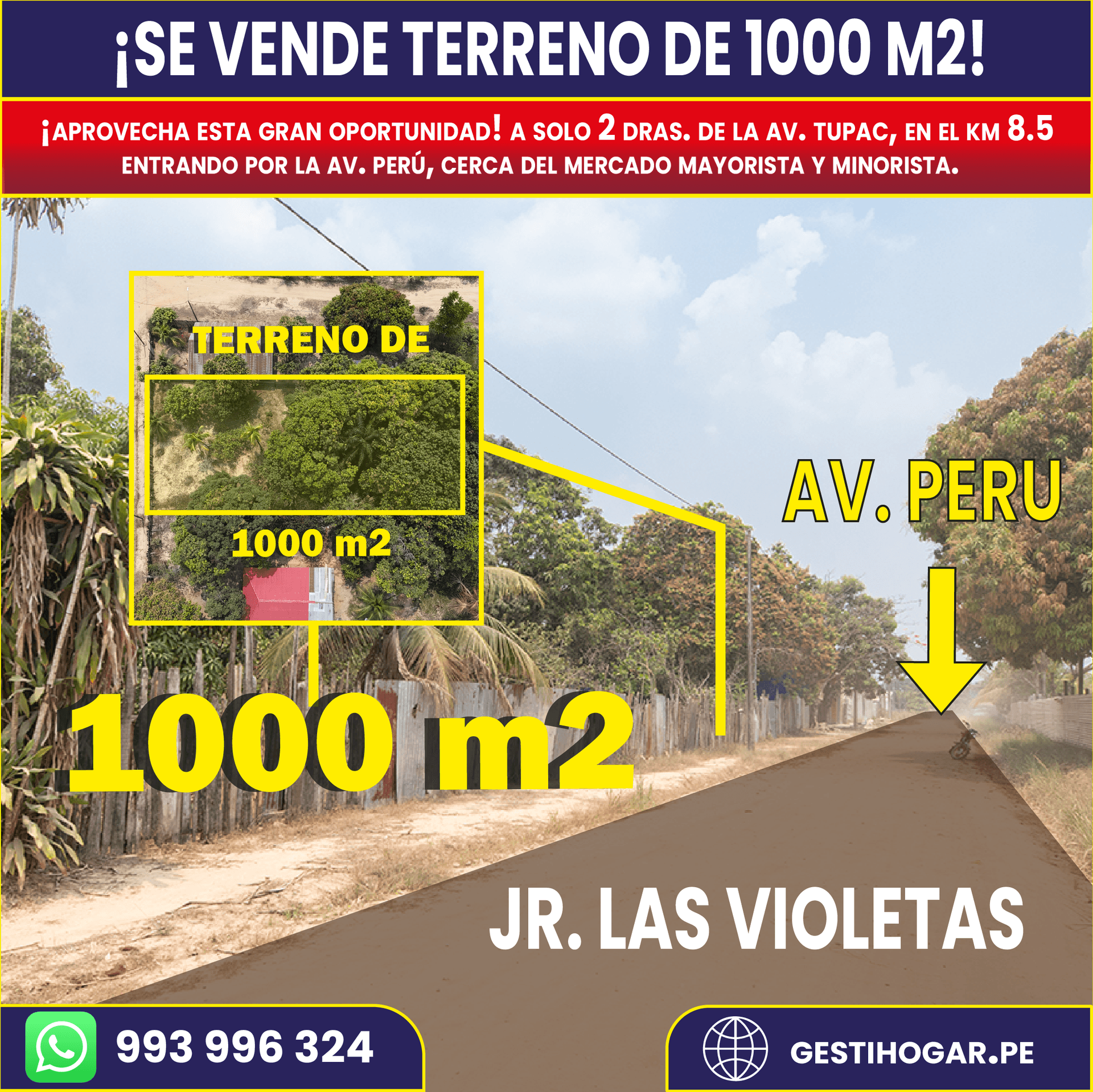 𝐒𝐄 𝐕𝐄𝐍𝐃𝐄 𝐓𝐄𝐑𝐑𝐄𝐍𝐎 𝐃𝐄 𝟏𝟎𝟎𝟎𝐌𝟐, 𝐈𝐃𝐄𝐀𝐋 𝐏𝐀𝐑𝐀 𝐕𝐈𝐕𝐈𝐄𝐍𝐃𝐀 𝐎 𝐀𝐋𝐌𝐀𝐂𝐄𝐍 — foto 2