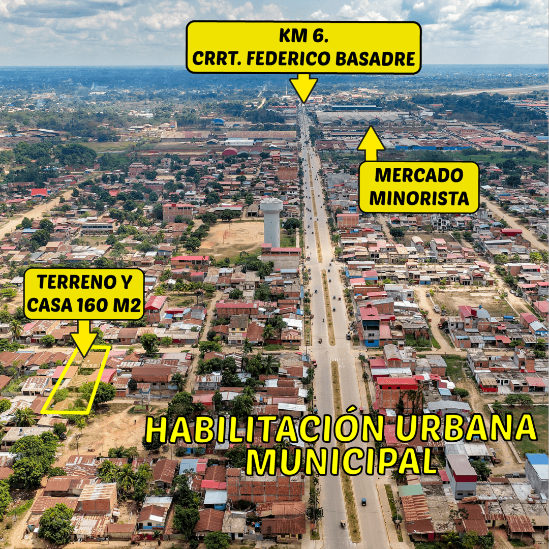 Venta de Terreno con casa 160m2 -Cerca al Mercado 6 Pucallpa — foto 6