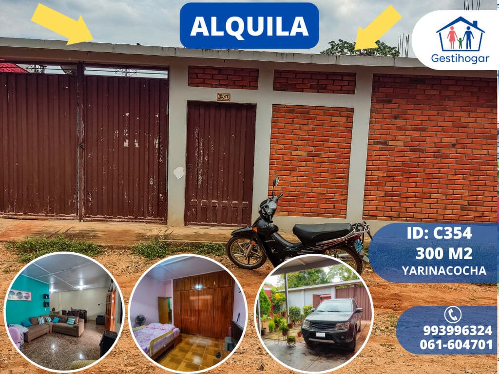 SE ALQUILA CASA AMOBLADA EN PUCALLPA (300M2) 