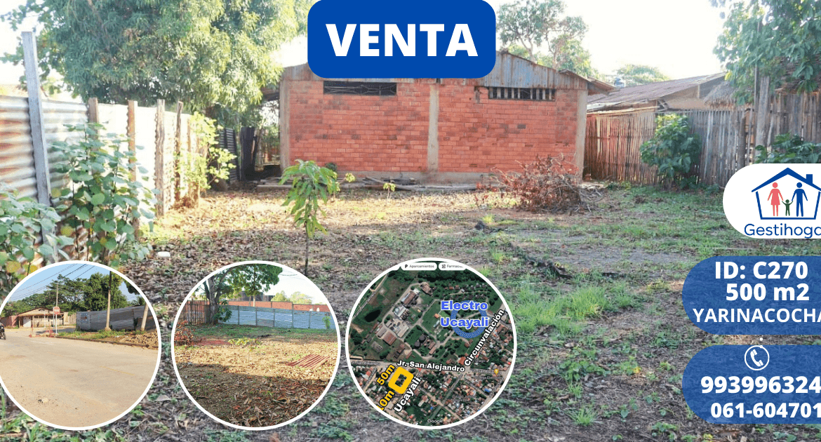 SE VENDE TERRENO EN PUCALLPA EN PRIVILEGIADA ESQUINA