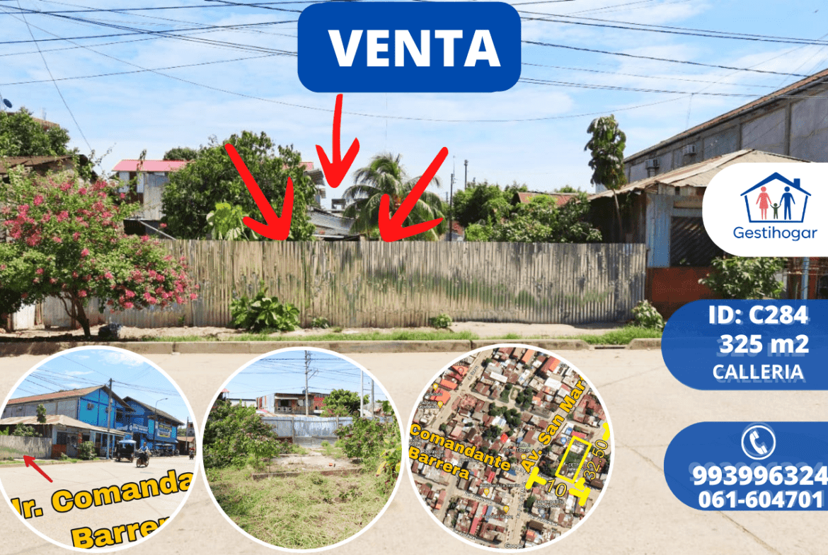 SE VENDE TERRENO EN PUCALLPA CENTRO DE LA CIUDAD PUCALLPA-UCAYALI