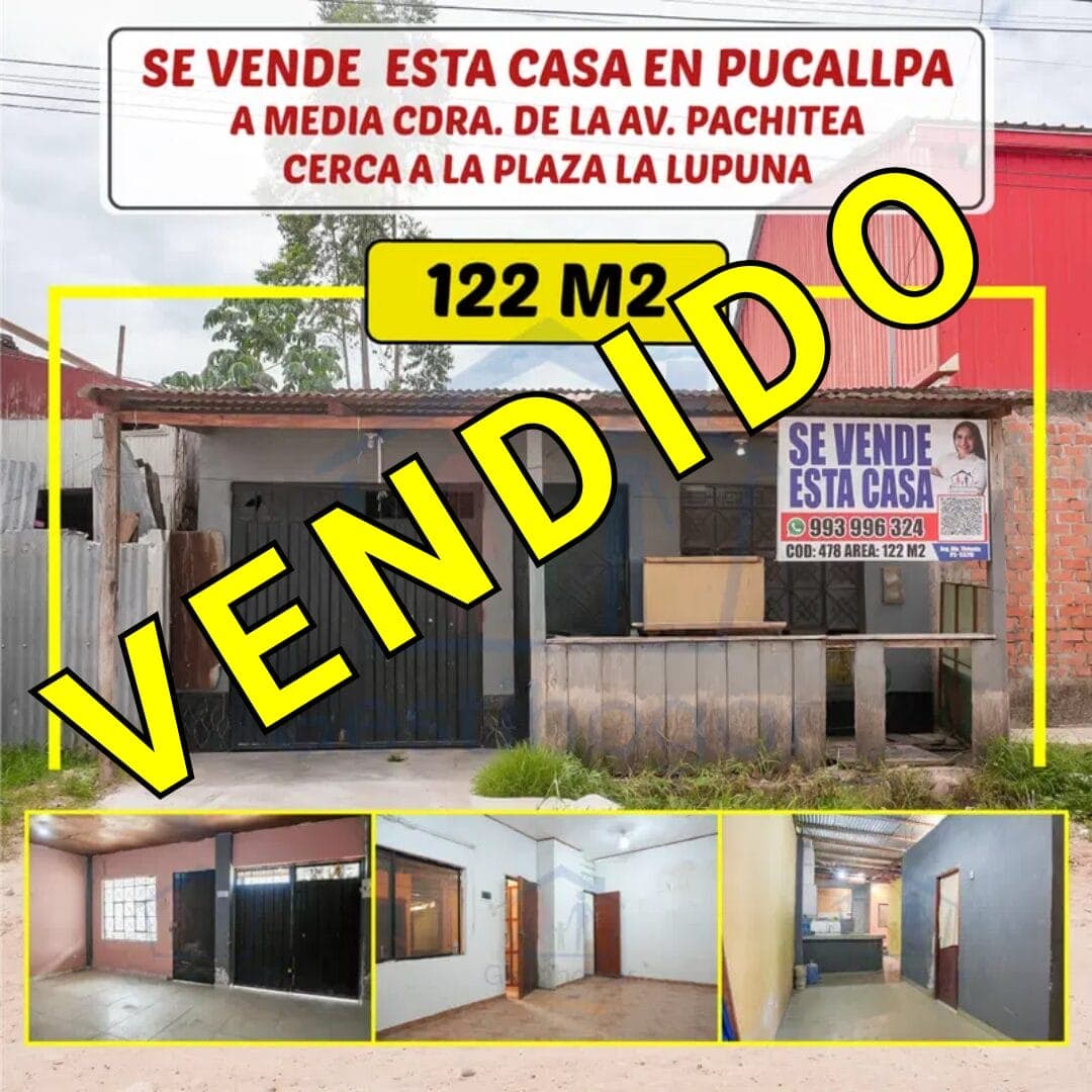 ¡𝐆𝐑𝐀𝐍 𝐎𝐏𝐎𝐑𝐓𝐔𝐍𝐈𝐃𝐀𝐃𝐒𝐄 𝐕𝐄𝐍𝐃𝐄 𝐂𝐀𝐒𝐀 𝐃𝐄 𝟏𝟐𝟐 𝐌𝟐- 𝐏𝐔𝐂𝐀𝐋𝐋𝐏𝐀