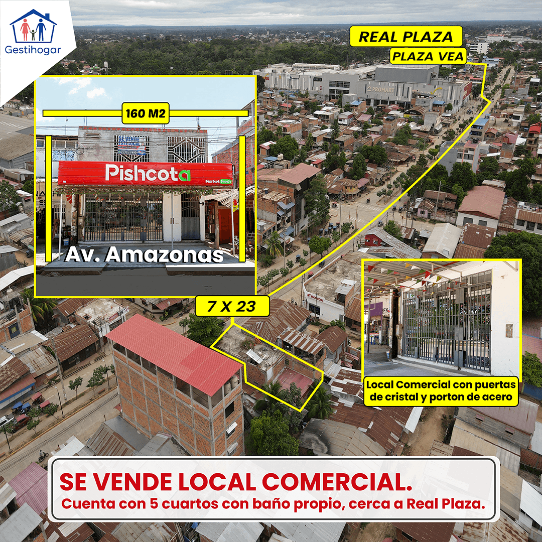 𝐒𝐄 𝐕𝐄𝐍𝐃𝐄 𝐋𝐎𝐂𝐀𝐋 𝐂𝐎𝐌𝐄𝐑𝐂𝐈𝐀𝐋 𝐄𝐍 𝐀𝐕. 𝐀𝐌𝐀𝐙𝐎𝐍𝐀𝐒 – 𝐏𝐔𝐂𝐀𝐋𝐋𝐏𝐀 — foto 4