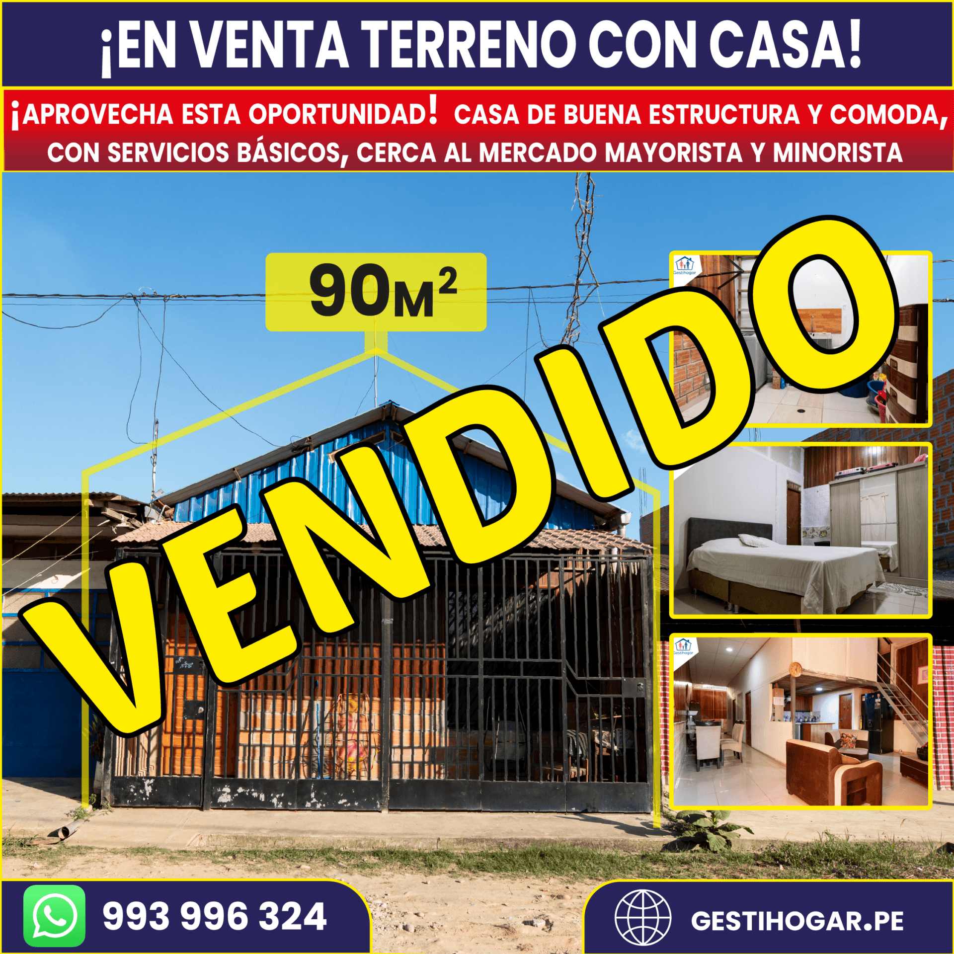 SE VENDE CASA CERCA AL TERMINAL TERRESTRE
