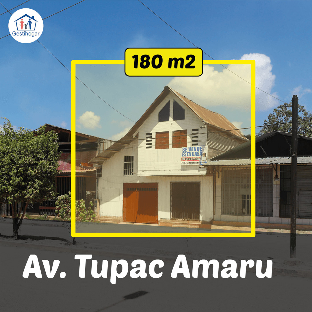 SE VENDE QUINTA EN AV. TUPAC, A MEDIA CDRA DE LA MUNICIPALIDAD DE MANANTAY